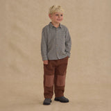 Collared Long Sleeve Shirt Black Gingham