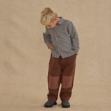 Collared Long Sleeve Shirt Black Gingham