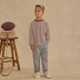 Camden Long Sleeve Tee Brown Stripe