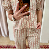 Ruffle Pajamas || Candy Cane Stripe