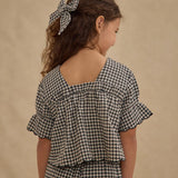 Francie Blouse Black Gingham