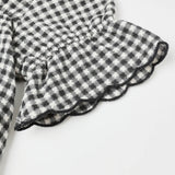 Francie Blouse Black Gingham