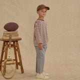 Camden Long Sleeve Tee Brown Stripe