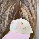 Literally Just A Girl Icon Canvas Cap