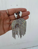 Santa Fe Sparkle Earrings - White Buffalo + Silver