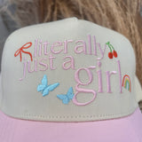 Literally Just A Girl Icon Canvas Cap