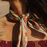 Mint Agave Crochet Scarf Bandana