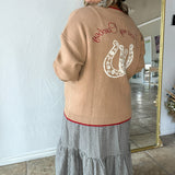 Camel Found My Cowboy Cardigan