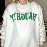 Grinch + Naughty Reversible Mock Neck Sweatshirt