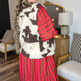 Cowhide Couture Button Up Vest