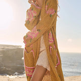 {Spell} Coastal Granny Maxi Cardigan - Mustard