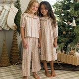 Ruffle Pajamas || Candy Cane Stripe