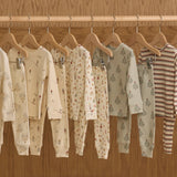 Organic Long Sleeve Pajama Set || Trees