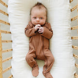 Rust Bamboo Footed Zipper