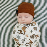 Outlaw Cowboy Ribbed Bamboo Stretch Swaddle