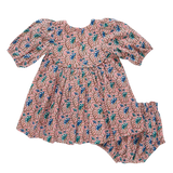 Baby Girl's Rowan Dress Set - Mauveglow Vine Floral