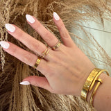 Large Carter Bracelet - Gold