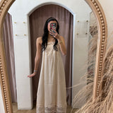 Mila Lace Midi Dress - Vintage Cream
