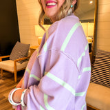 Lemon Twist + Lavender Latte Sweater