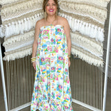 {MUMU} Around The World Maxi Dress - Amalfi Coast Linen