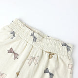 Wide Leg Pants - Bows