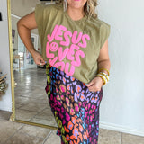 Lisa Frank Leopard Maxi Skirt