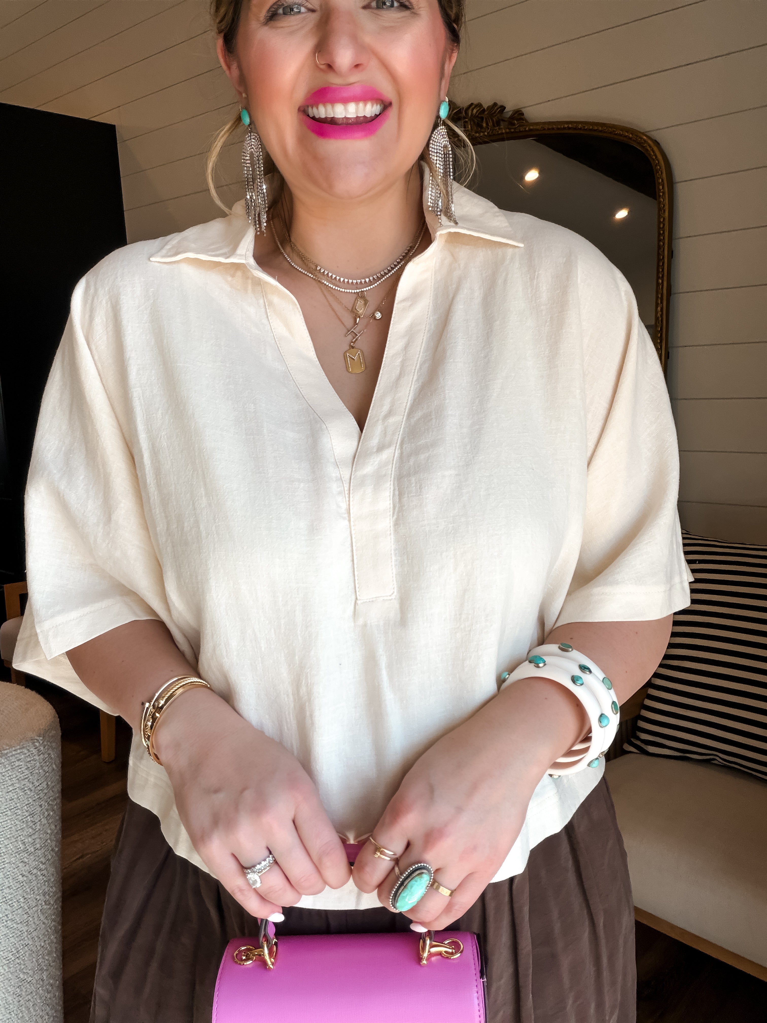 Linen Lady Flow Top - Ivory – Riche Hippie