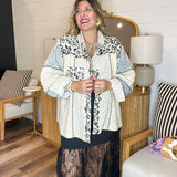 Leopard Garden Patchwork Shacket