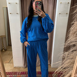 Primary Take Terry Pants - Electric Blue