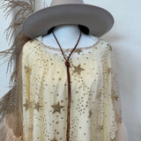 Riche Hippie Lariat Necklace - Cognac