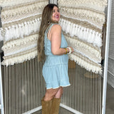 Romper Stomper Denim Romper