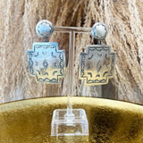 Cross Statement Dangle Earrings