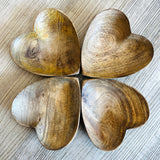 Wooden Heart Novelty Trays