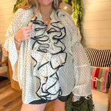 Darling Dot Ruffle Blouse