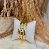 Gold Plated Bangle Bracelet - Small