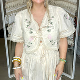 Camellia Rose Blouse - Savon Cream