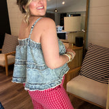 Cherry Gingham Pants