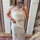 Made To Mesh Sequin Top - Cream