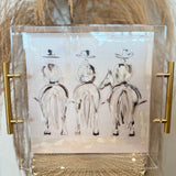 Three Amigos Acrylic Tray - Large
