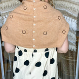The Horseshoe Club Cardigan - Almond
