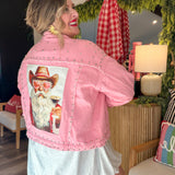 Bad To The Bone Pink Santa Jacket