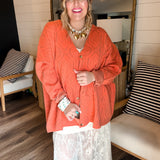 Frankie Boyfriend Cardigan - Red