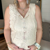 {Spell} Paradise Found Vest - Sand Dune