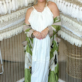 Birds Of A Feather Kimono - Green