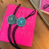 Large Turquoise Concho Bolo Necklaces
