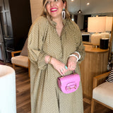 Sweet Nothings Dress - Olive Dot