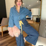 Party Rock Summer Stripe Pants - Blue