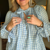 Sweet Breeze Gingham Blouse