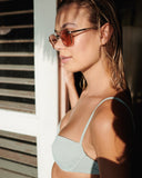 Sara Polarized Sunglasses - Gold Tangerine