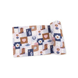 Patchwork Cowgirl Swaddle Blanket